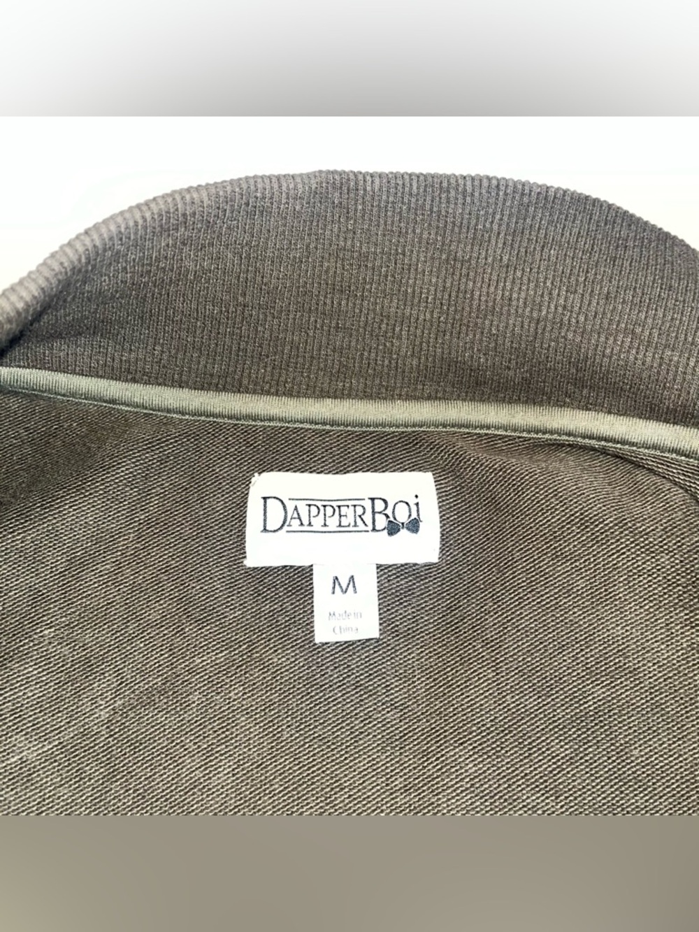 Excellent Preloved Condition DapperBoi Men's Sweater Jacket - Hunter Green